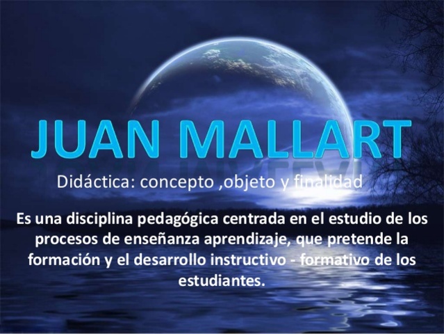 Mallart:  Didáctica: del currículum a las estrategias de aprendizaje