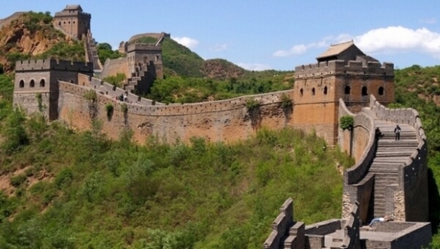 Construcción de la Gran Muralla de China.