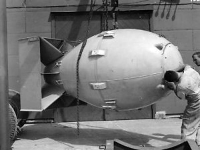 The first atomic bomb is used in war