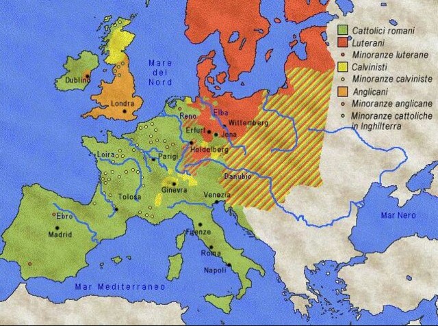 LA DIFFUSIONE IN EUROPA DELLA RIFORMA DI LUTERO