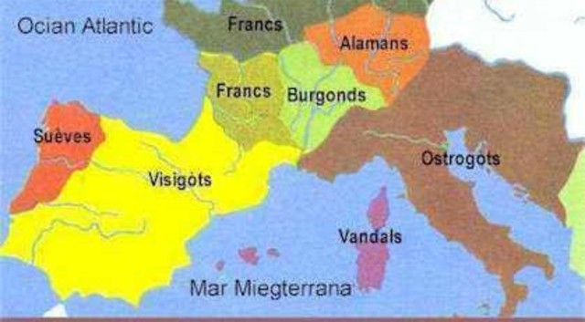 Inici de l'edat mitjana ( Alta edat mitjana - del S.V al S.X-)