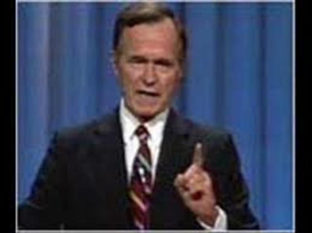 "Read my lips, no new taxes"