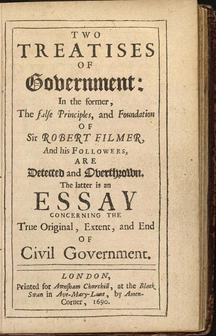 Created Two Treatsies of Government