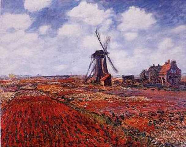 he was in exile in Holland