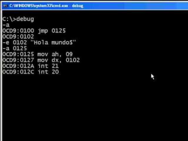 Desarrollo del lenguaje ensamblador