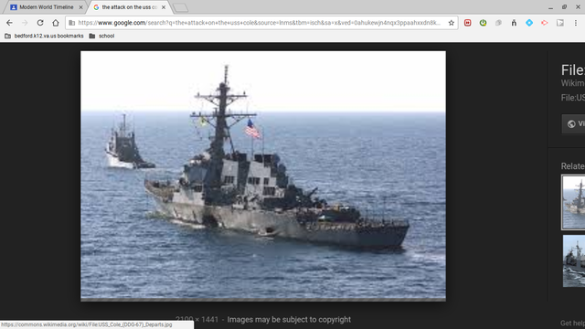 The attack on the USS Cole