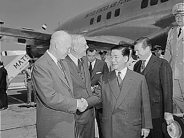 President Eisenhower Pledges Support to South Vietnam