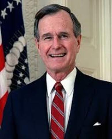 1990s:" George H.W. Bush"