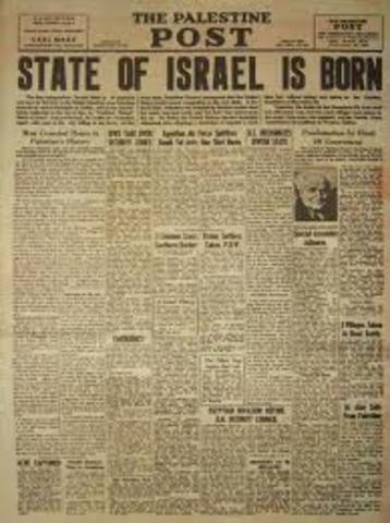 Israel declares independence