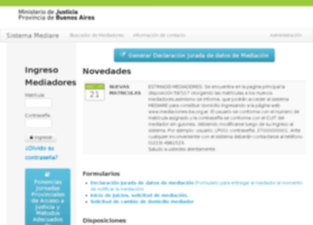 Como Mediadora Prejudicial  debo utilizar el Sistema Mediare