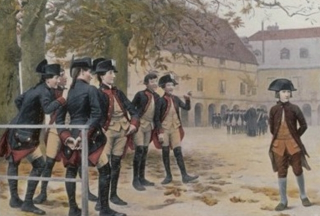 Napoleon graduates from a military academy