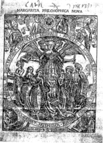 Portada de Margarita Philosophica Nova