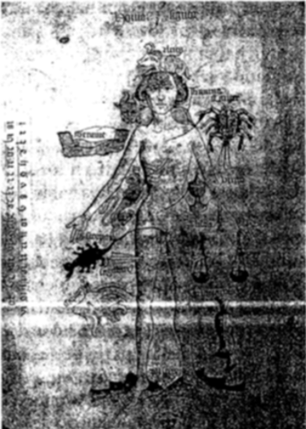 Hombre del zodíaco medieval