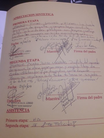 Mi primer informe escolar