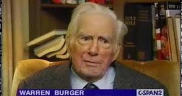 1970's - Warren Burger Supreme Court