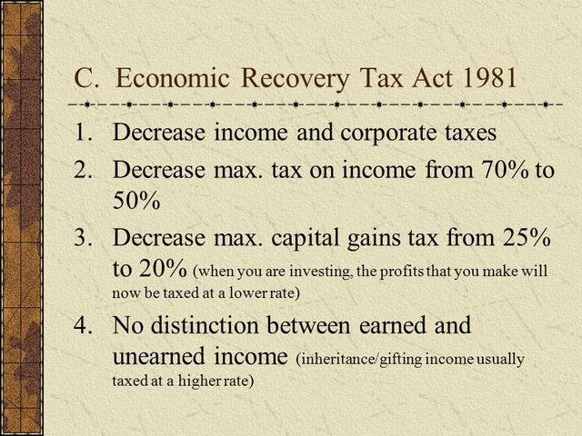 Economic Recovery Tax Act