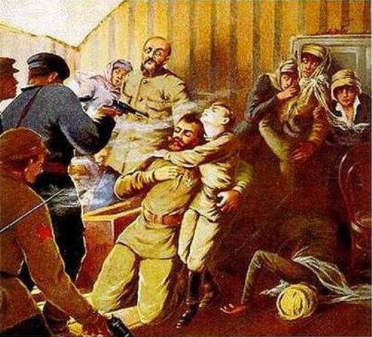 The execution of Tsar Nicholas II