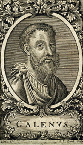 Galen of Pergamon describes the human body