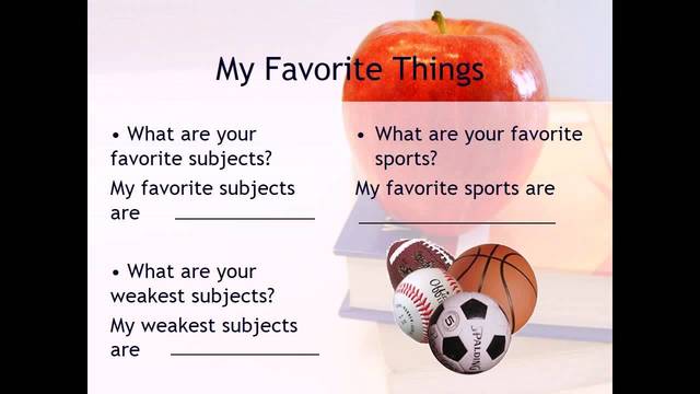 Hablar de Mis Cosas Favoritas