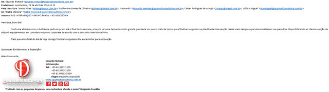 Resposta ao Henrique - 4D ASSESSORIA