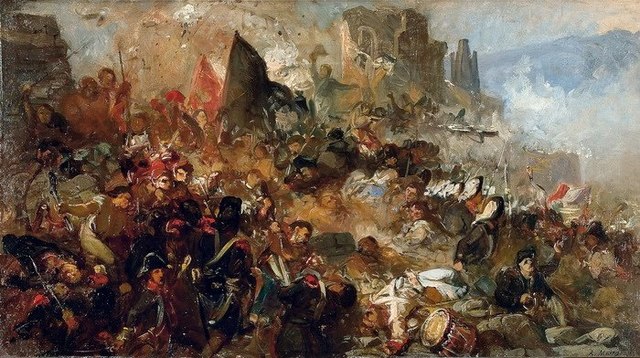 La guerra de Perusia y Asís.