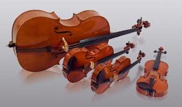 Violin Family of Instruments Appear