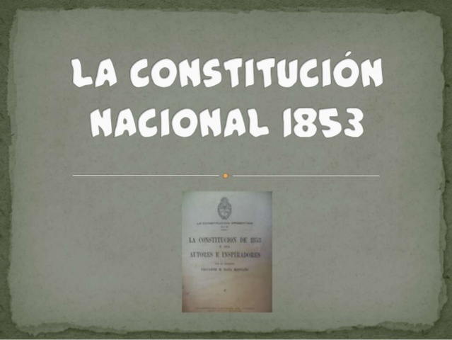 Constitución de 1853