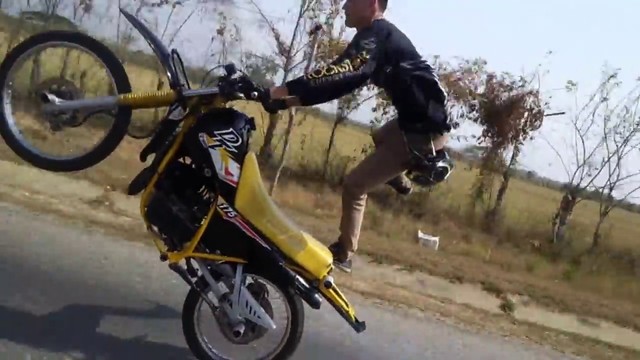 Un accidente en moto desafortunado.