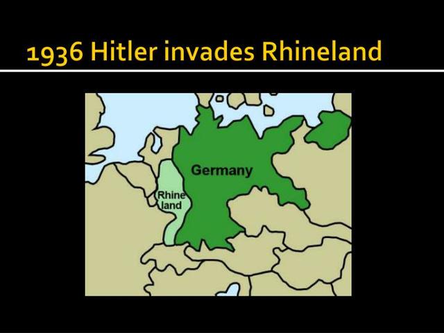 Hitler invades the Rhineland