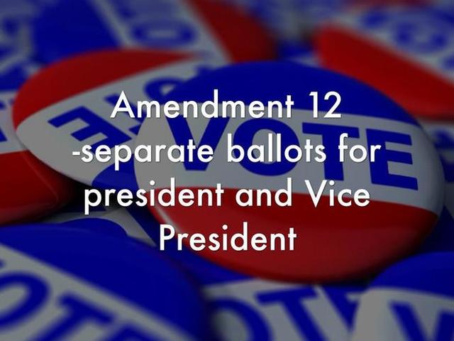 Amendment 12