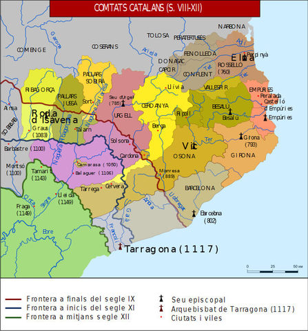 Marca hispànica: els primers comtats