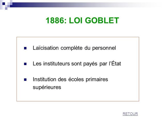 Loi Gobelet 1886