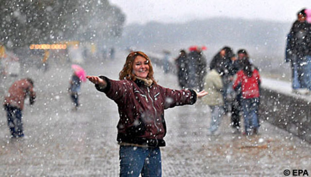 First Snowfall In Argentina