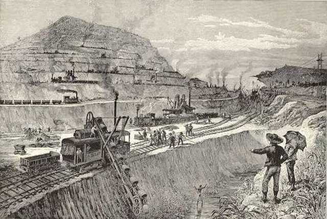Inicio de obras del Canal de Panamá