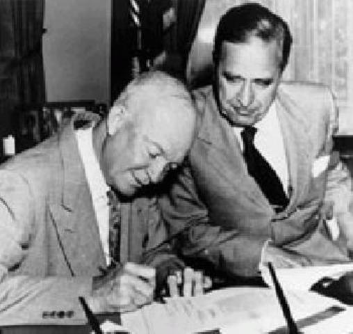 President Eisenhower Pledges Support to South Vietnam
