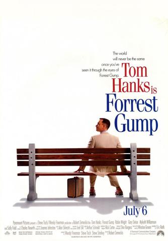 Forrest Gump, 1994. Música por Alan Silvestri