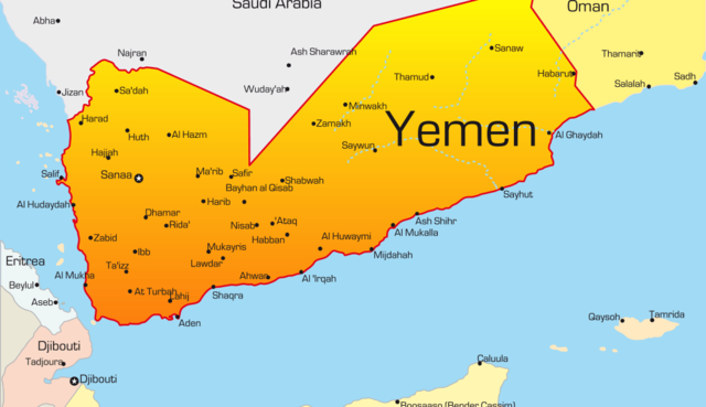 North and South Yemen merge into the Republic of Yemen