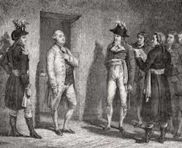King Louis XVI was arrested