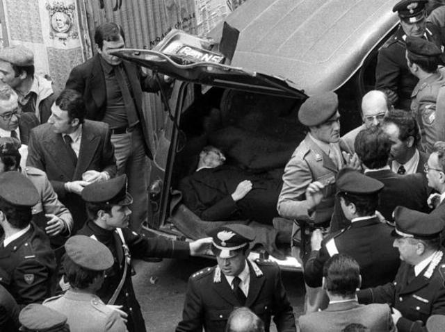 ritrovamento del corpo senza vita di Aldo Moro