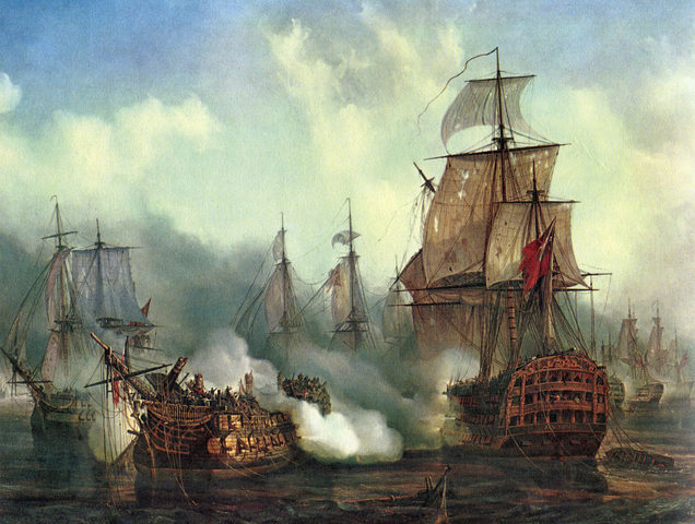 The french fleet is destroyed at the battle of trafalgar