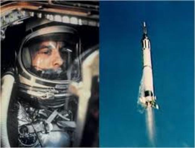 Alan Shepard returns to Earth after a 15 minute suborbital flight