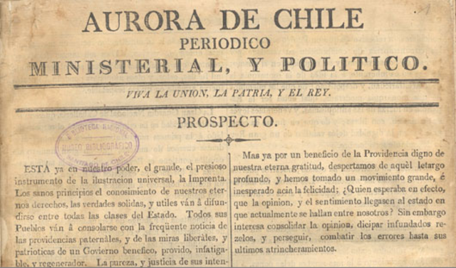 La aurora de Santiago y el mercurio en Chile