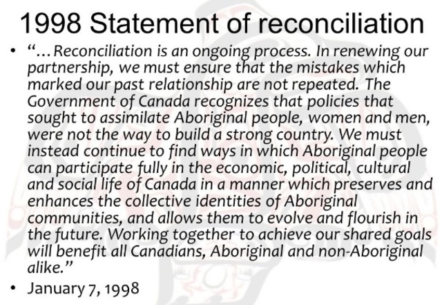 Statement of Reconciliation