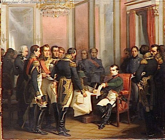 draws up treaty of compo formio with austria