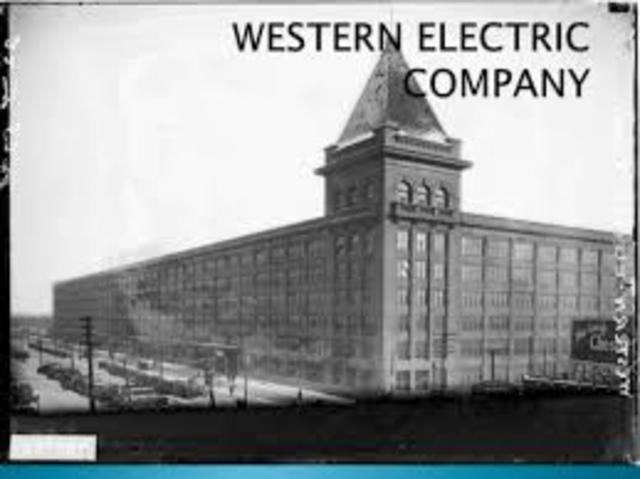 Creacion de la WESTERN ELECTRIC COMPANY