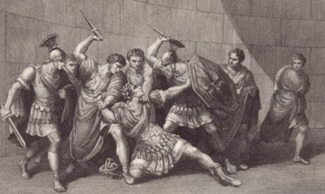 Caligula Stabbed to Death
