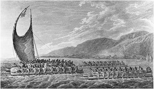 Polynesians arrive in New Zealand (The Great fleet)