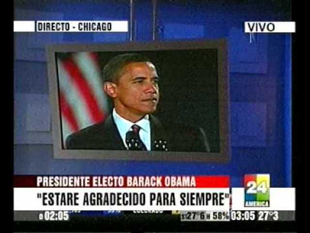 Electo Presidente Obama.