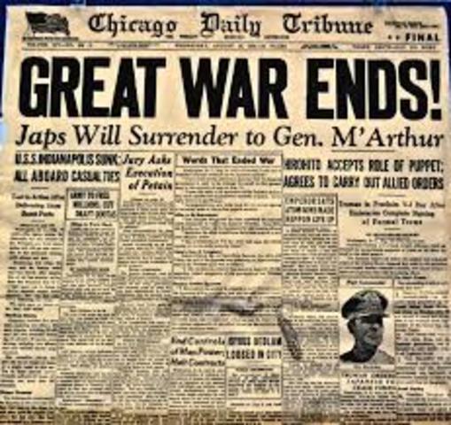 World War 2 ends