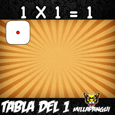 TABLA DE MULTIPLICAR DEL 1